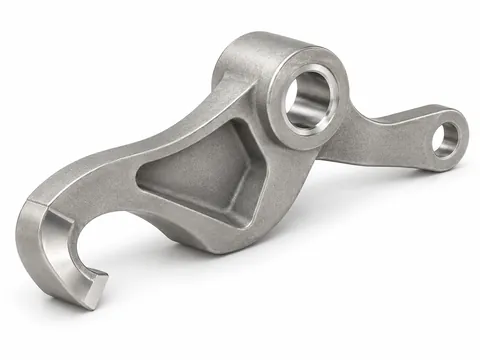 Leva con scatto girevole in acciaio inox come esempio di bloccaggio