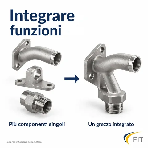 Integrare le funzioni: tre singole parti diventano un unico grezzo integrato