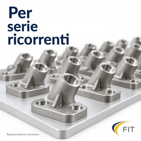 Per serie ripetute: molti componenti A-MIM identici su una piattaforma di costruzione