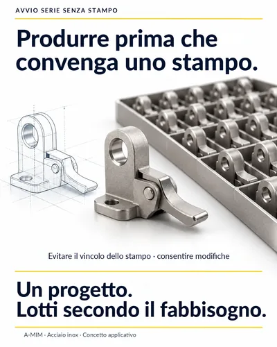 Produrre prima che uno stampo sia conveniente: dalla progettazione CAD alla serie in acciaio inox senza stampo
