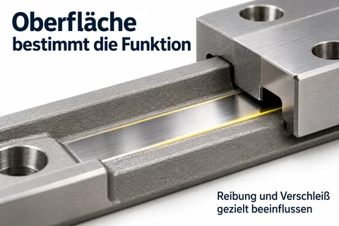 Oberfläche bestimmt die Funktion: polierte Gleitbahn auf einer gesinterten Führung